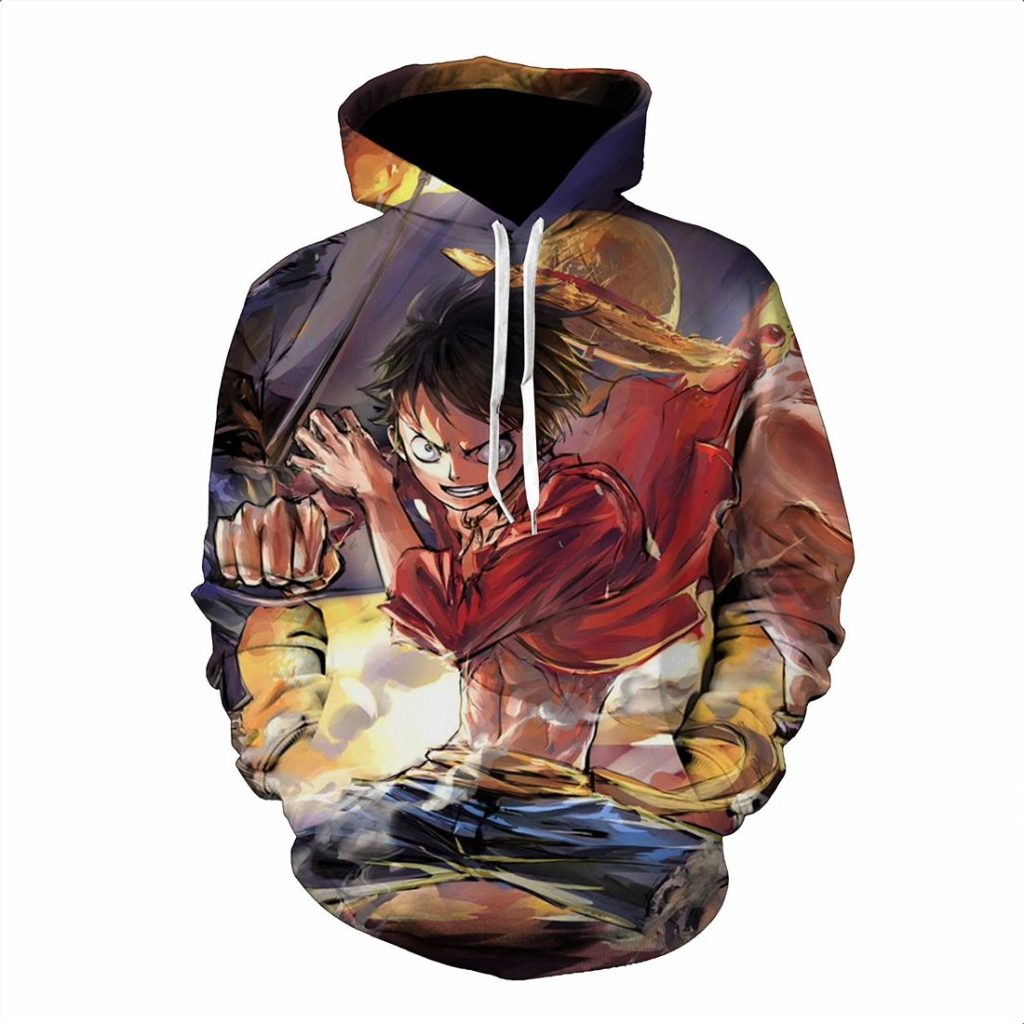 New Cartoon One Piece 3D Printed Hoodies Men Fashion Casual Hoodie Luffy Cosplay Costume Funny Sweatshirt - One Piece Shop