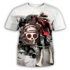 Pirate King Tee Shirt For Male One Piece T shirt Mens Cotton Tshirt Luffy Straw Hat - One Piece Shop