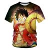 Pirate King Tee Shirt For Male One Piece T shirt Mens Cotton Tshirt Luffy Straw Hat 12.jpg 640x640 12 - One Piece Shop