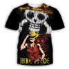 Summer Hot 3d Printing T shirt for Men and Kids Interesting Anime One piece Luffy Pattern - One Piece Shop