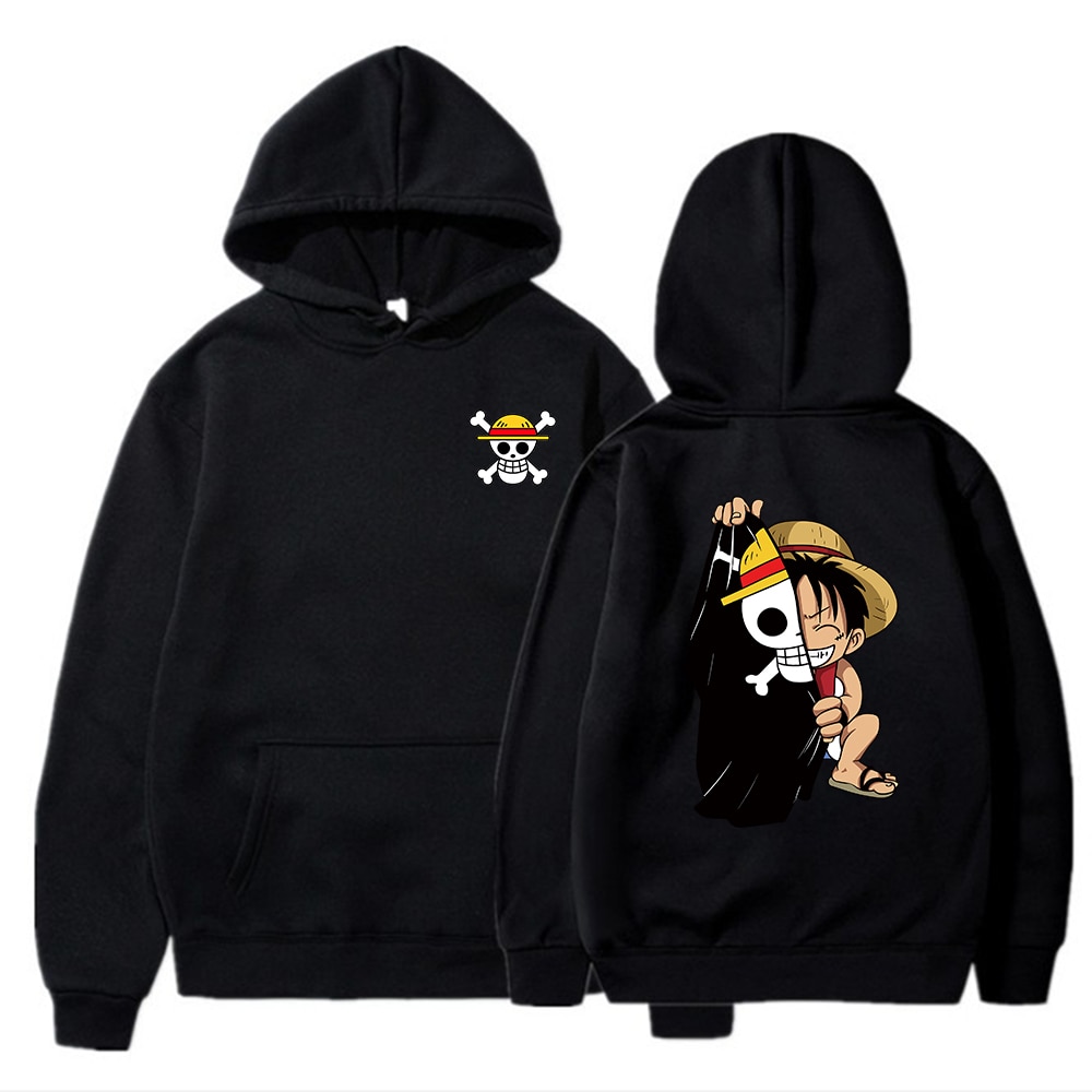 2021 Janpanese Anime One Piece Luffy Graphic Hoodie Long Sleeve Sweatshirt Hip Hop Harajuku Hoodies - One Piece Shop
