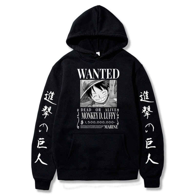 Newest Japan Cartoon One P Pieces Luffy Hoodie Men women Anime Attack on Titan Hoodies Pullover 1 - One Piece Shop